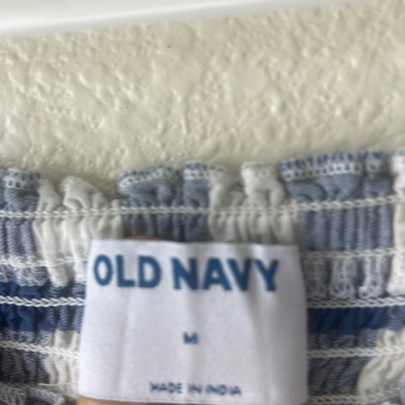(2 for $20) Old navy Blue and White Gingham midi/maxi Dress - Picture 3 of 8